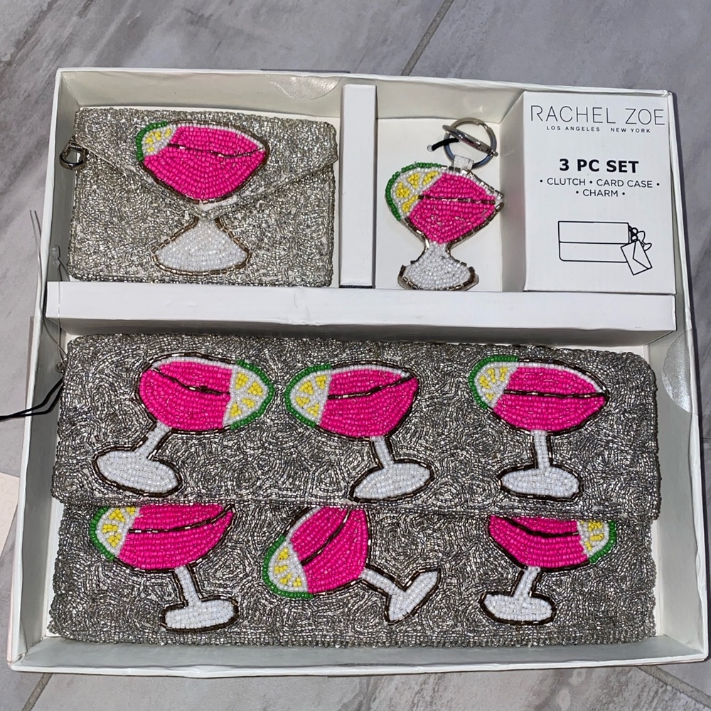Rachel Zoe Sparkle Clutch Set